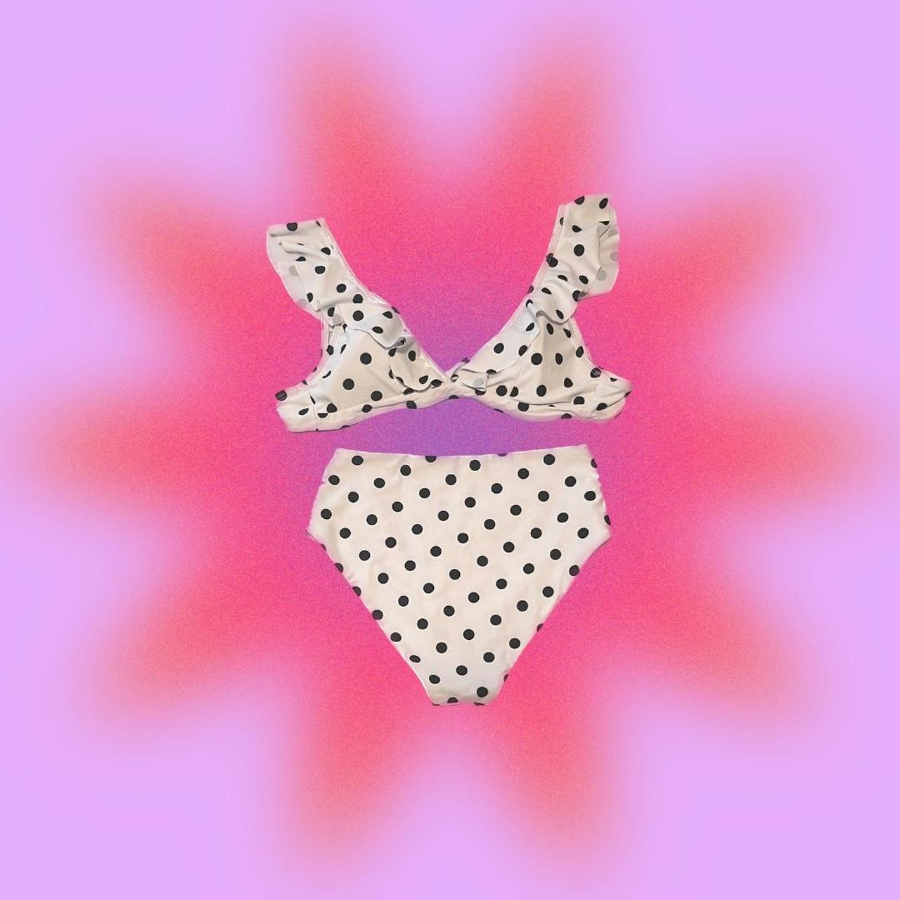 Polka Dot Shein Swimsuit Set. The quality is average... Depop