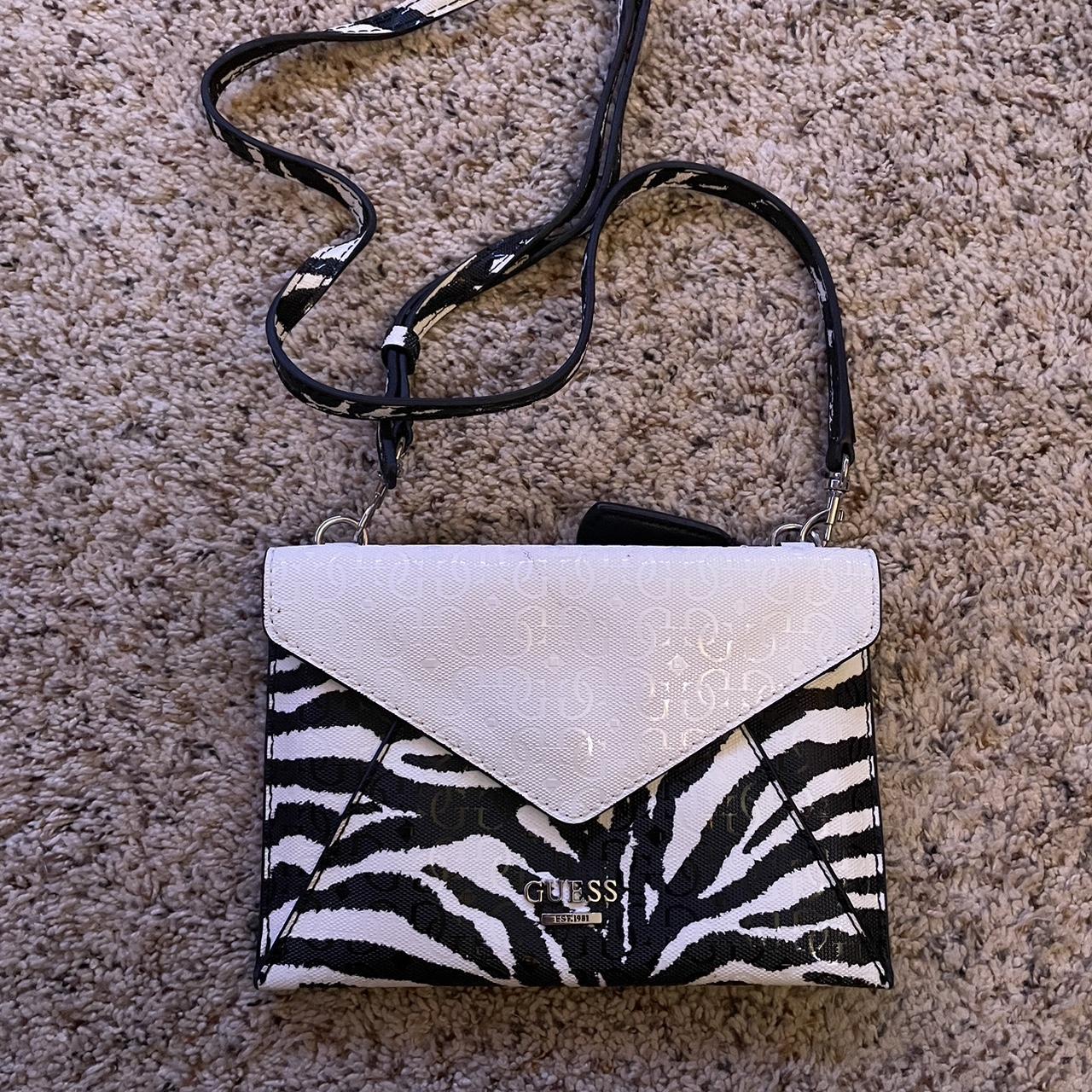 Guess zebra print purse Depop