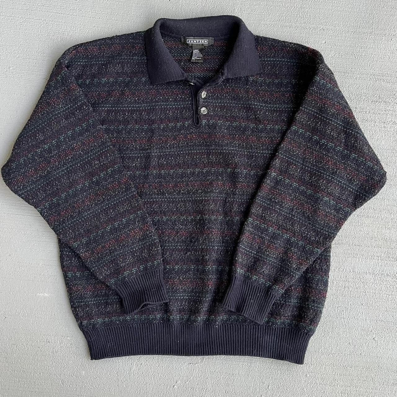 90s sweater jantzen sweater size large 100... Depop