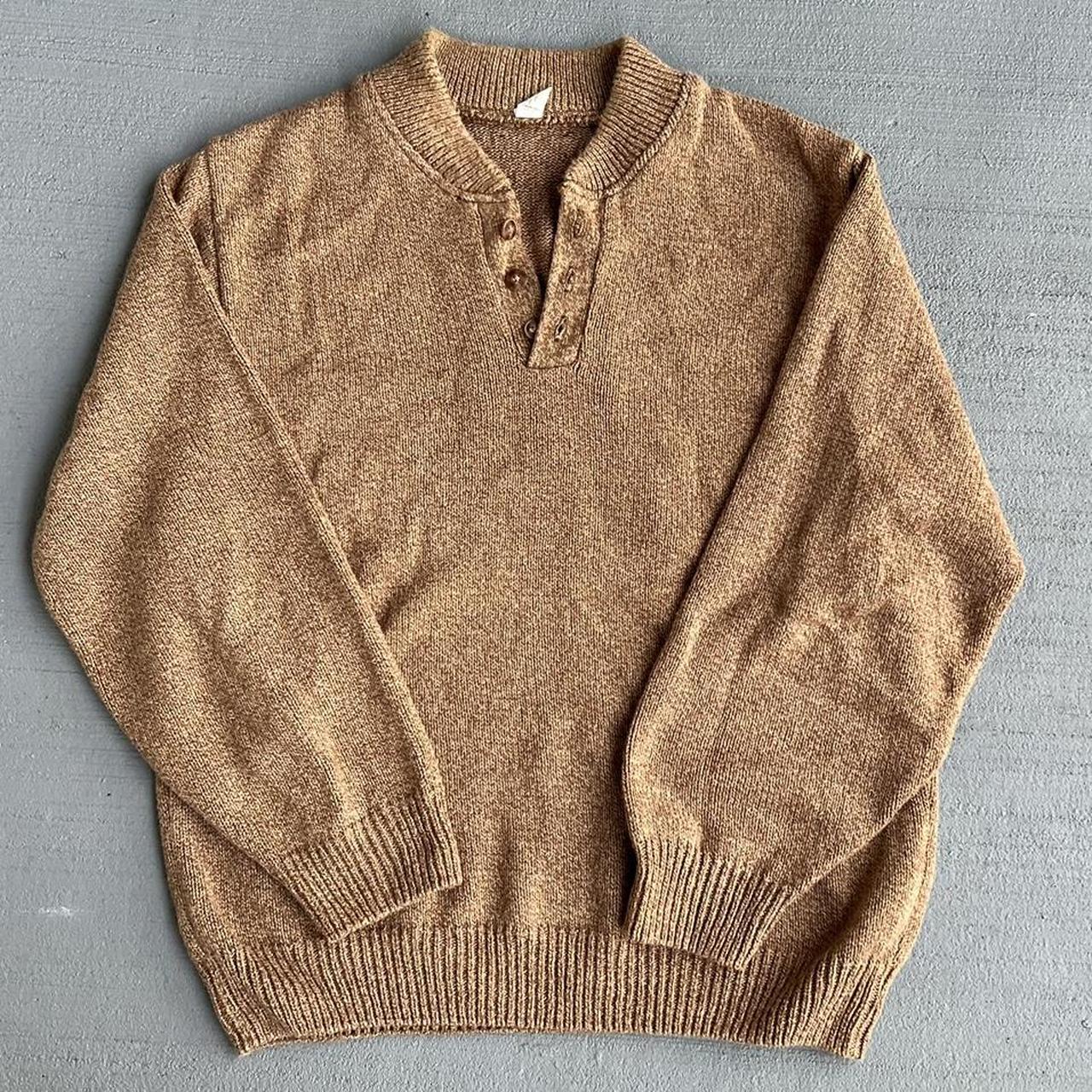 80s sweater vintage button down sweater size... Depop