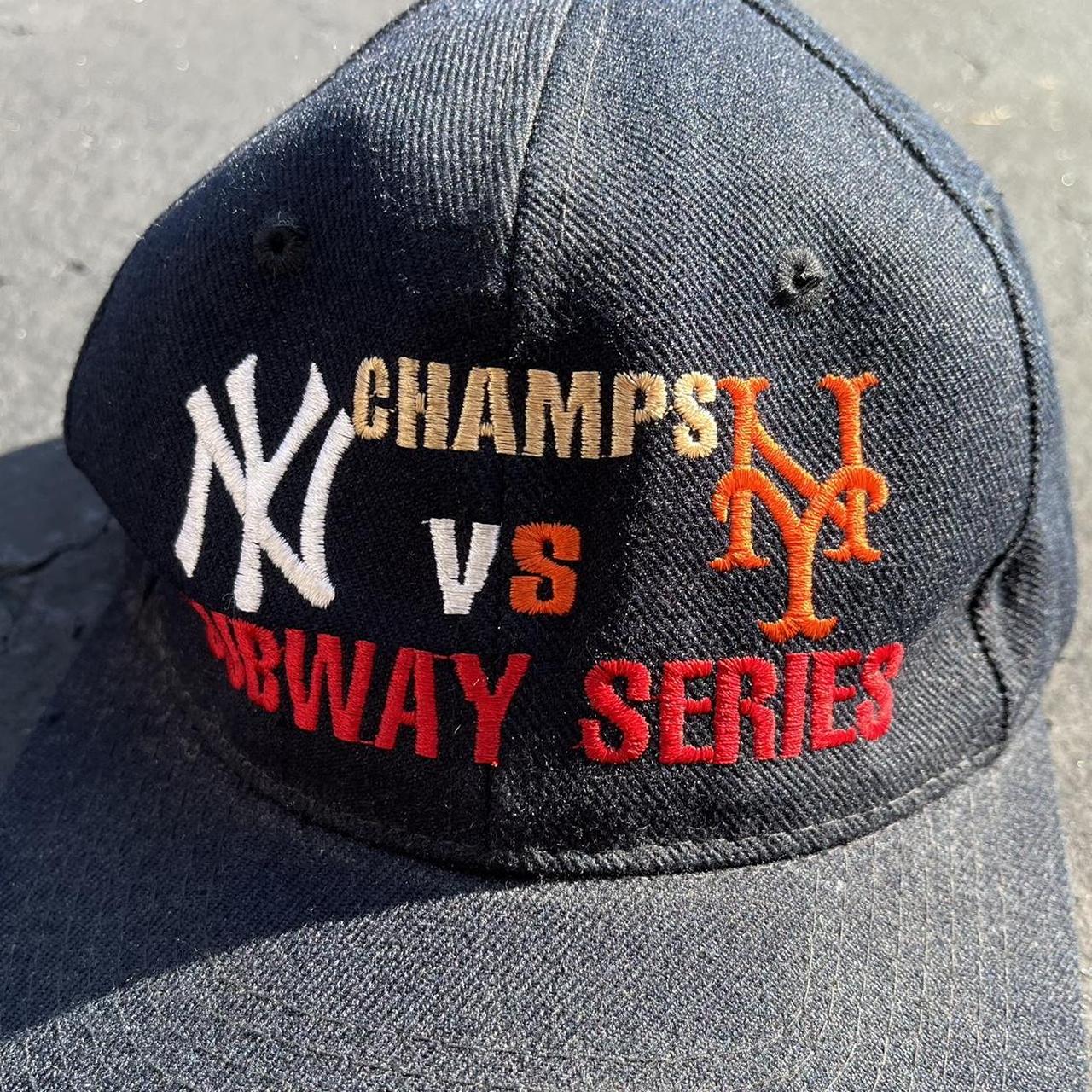 subway series hat -90s new york yankees vs new&hellip; - Depop