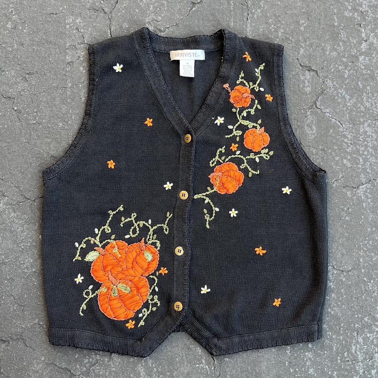 vintage pumpkins vest size medium 18 pit, 21... Depop