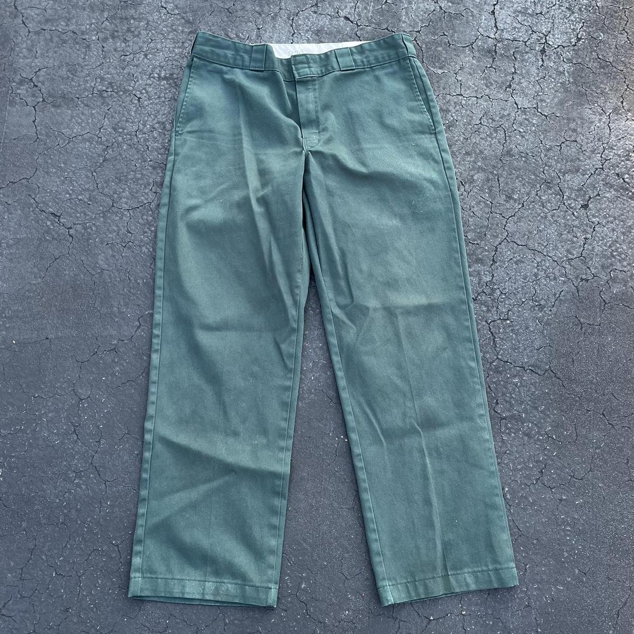 green dickies pants -dickies 874 original fit... - Depop