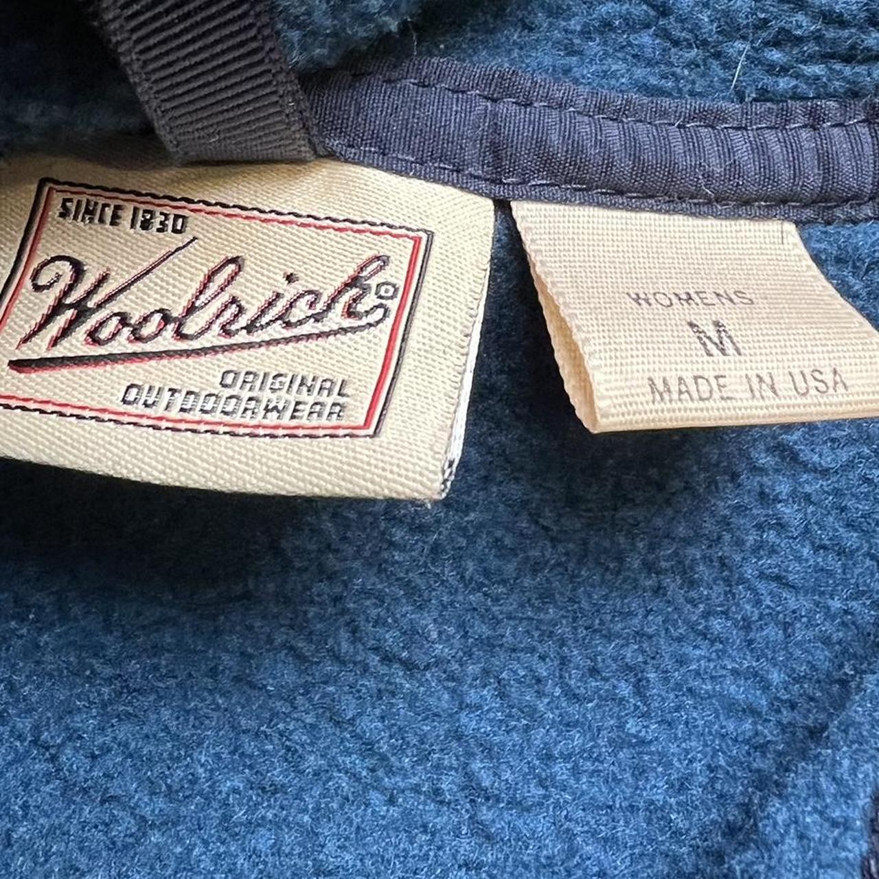 vintage woolrich button up fleece -women’s medium... - Depop