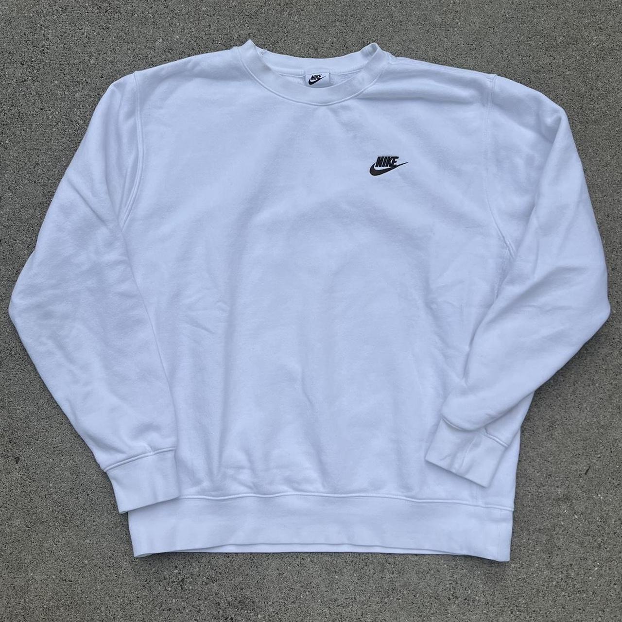 mens white nike sweatshirt