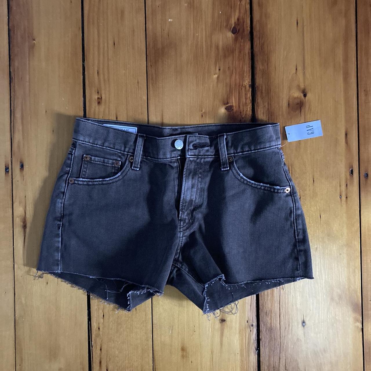Low rise brown jean shorts Chocolate brown, perfect... - Depop