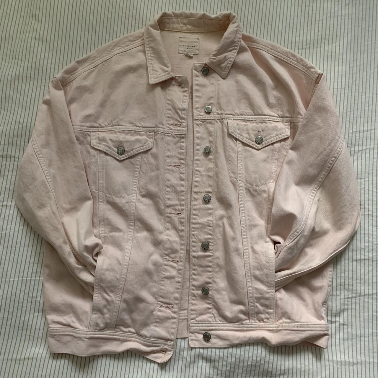 American eagle clearance pink denim jacket