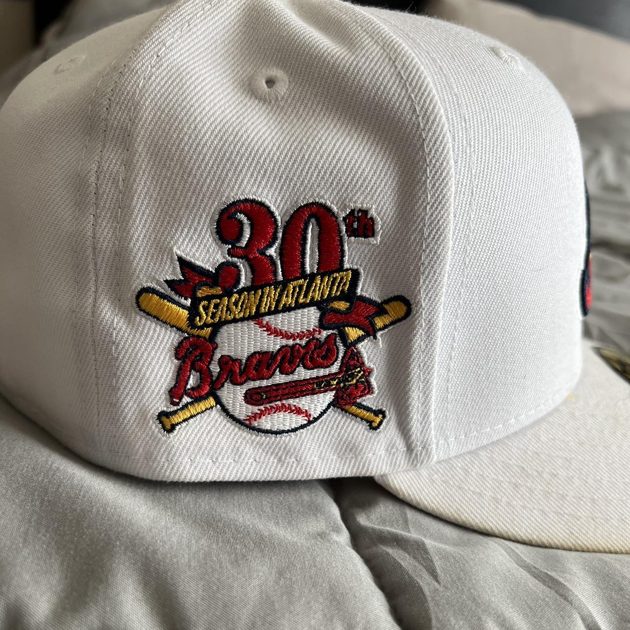 New Era 7 3/8 Atlanta Braves 30th Season - Lids - Depop