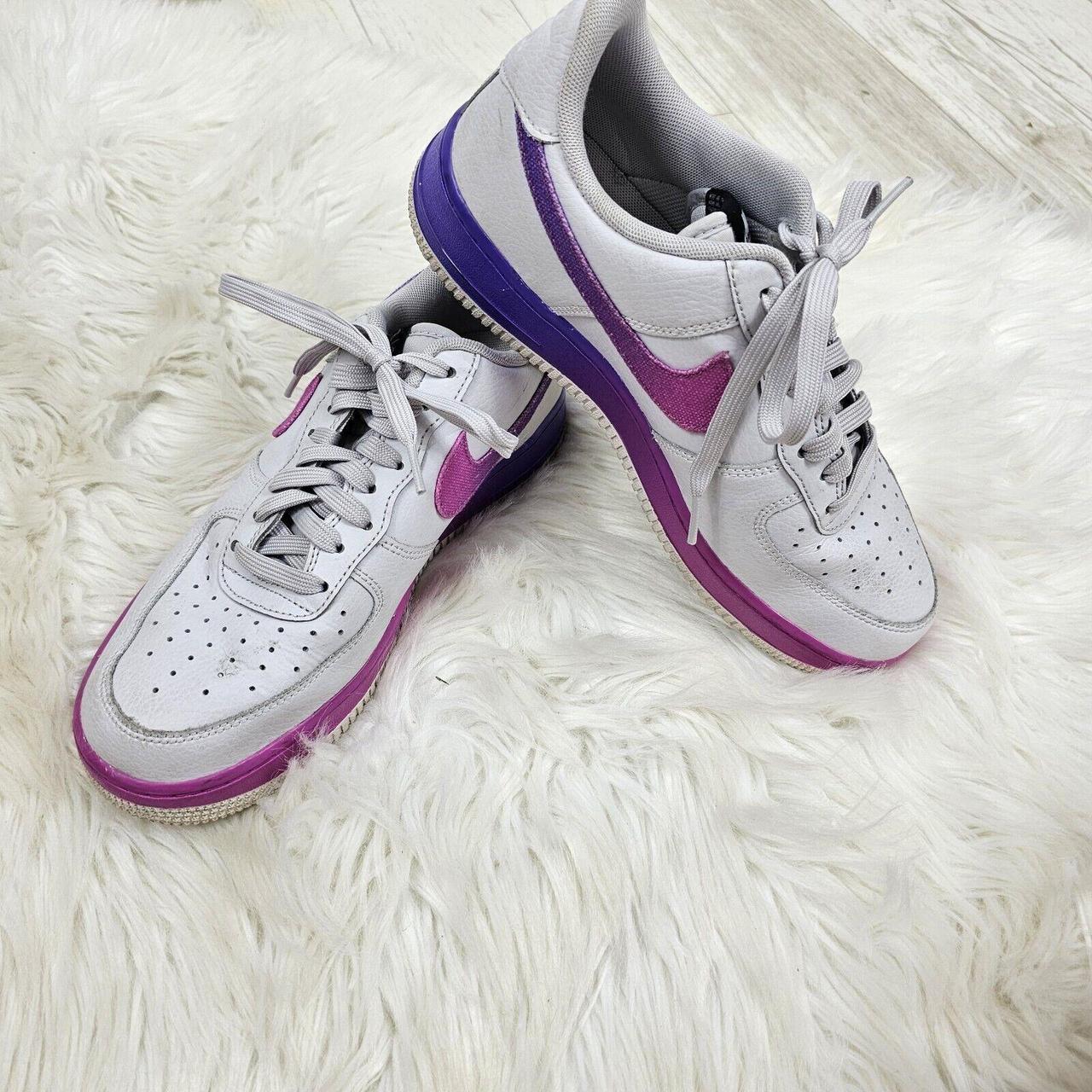 Nike Air Force 1 Low Gradient Vast Grey Hyper Grape. Depop