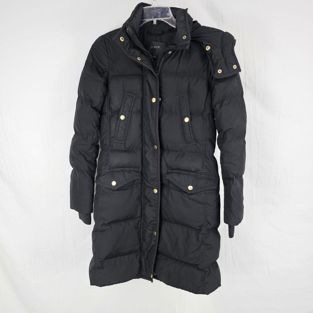 J.Crew Wintress Belted Puffer Women s Size XS Black