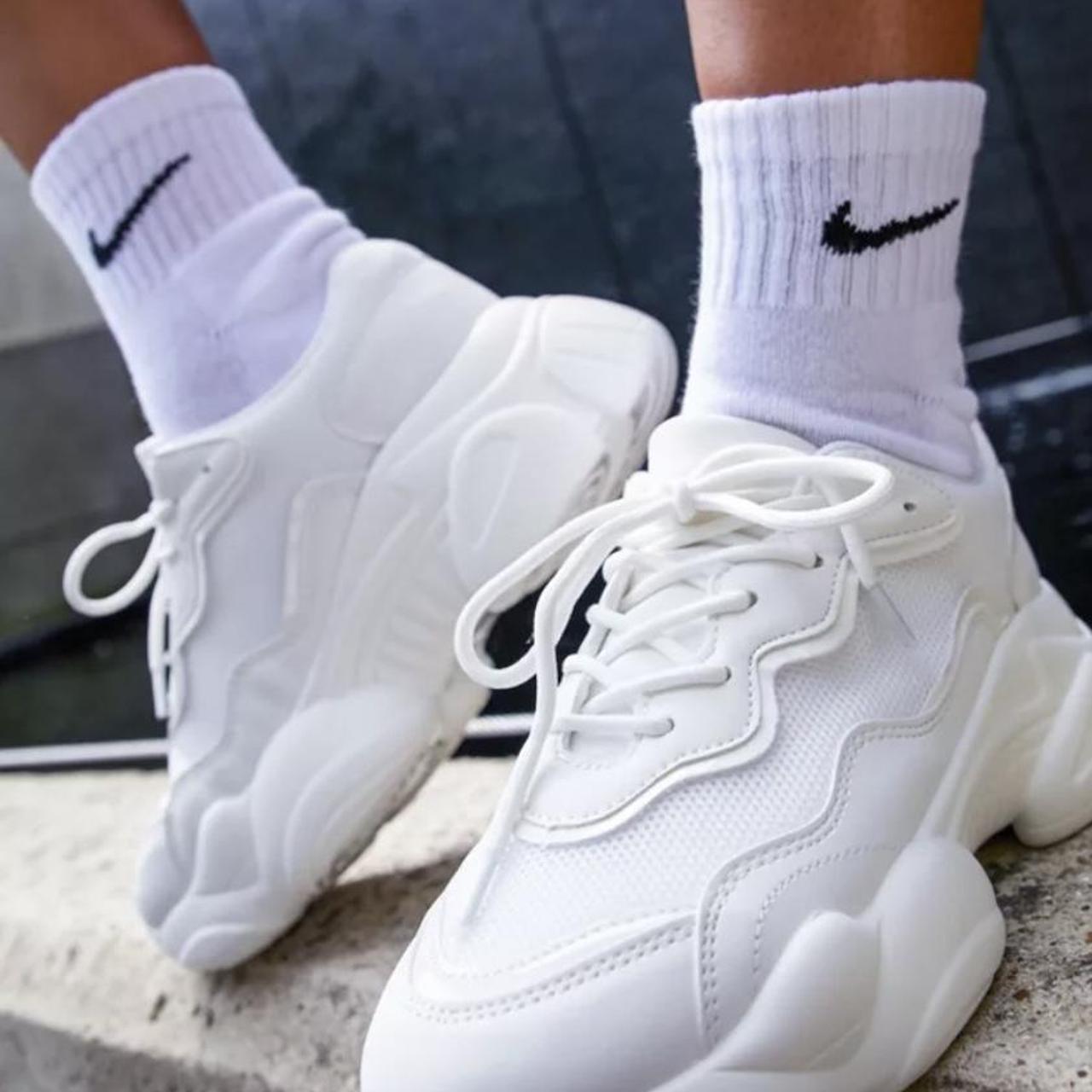 ASOS Women's White Trainers | Depop