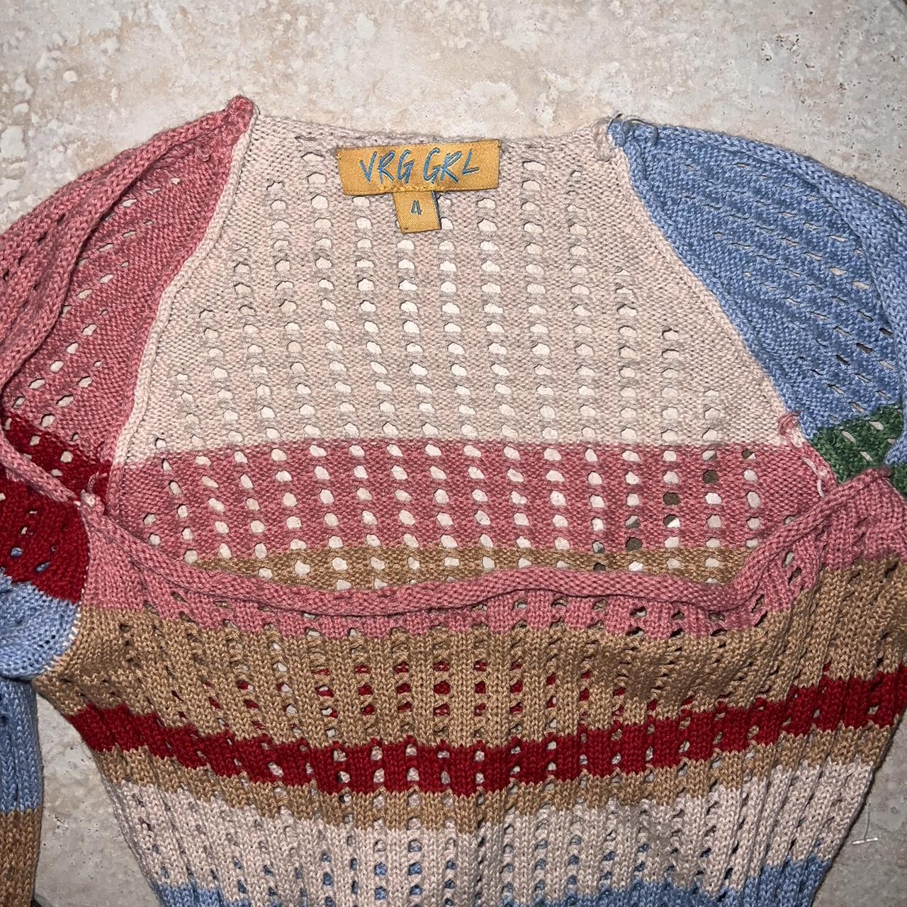 VRG GRL Crochet Maxi Dress Size: 4 Perfect for Depop