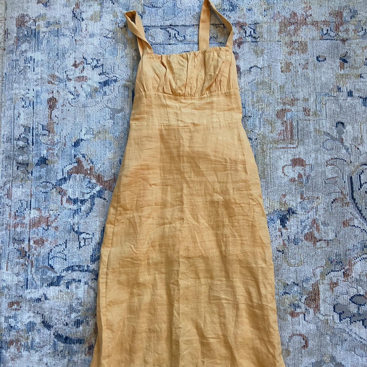 & Other Stories Women's Orange Dress Depop