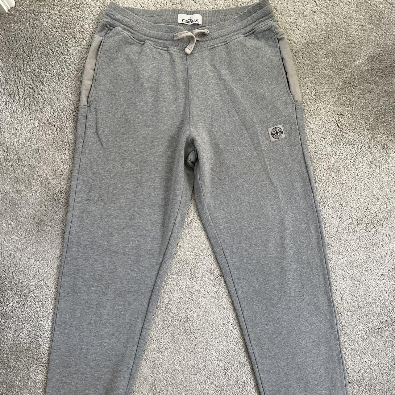 Stone Island Men's Grey Joggers-tracksuits | Depop