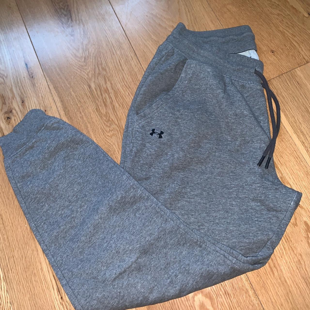 Under Armour Women's Grey and Black Joggers-tracksuits | Depop