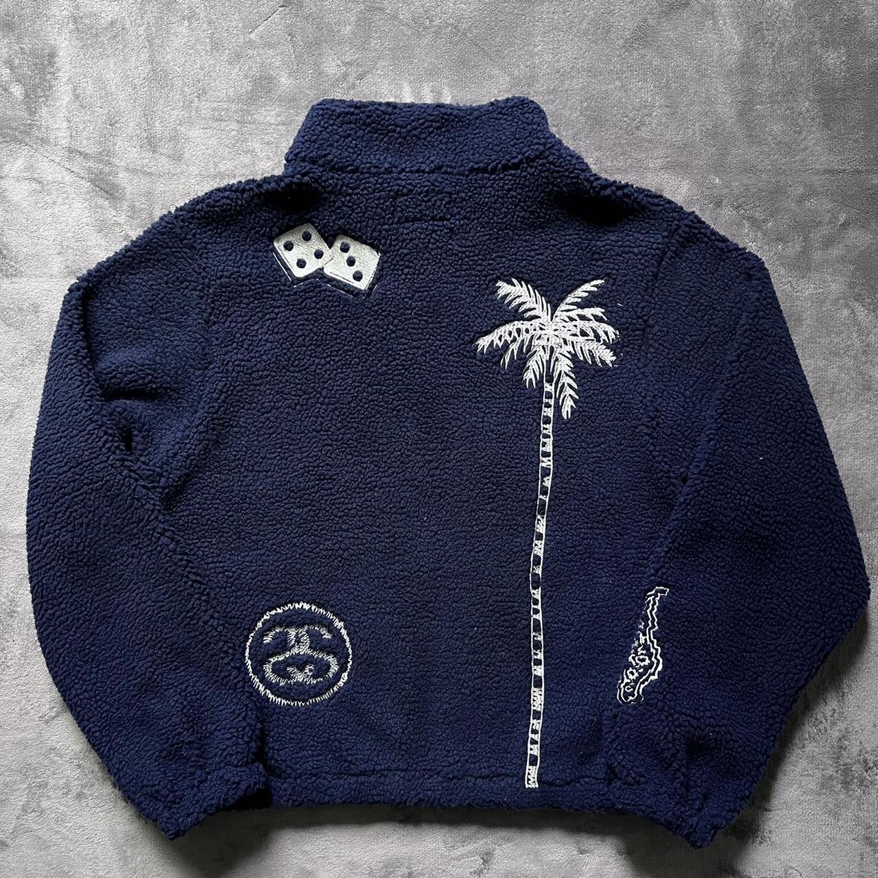 stussy noma icon sherpa fleece jacket