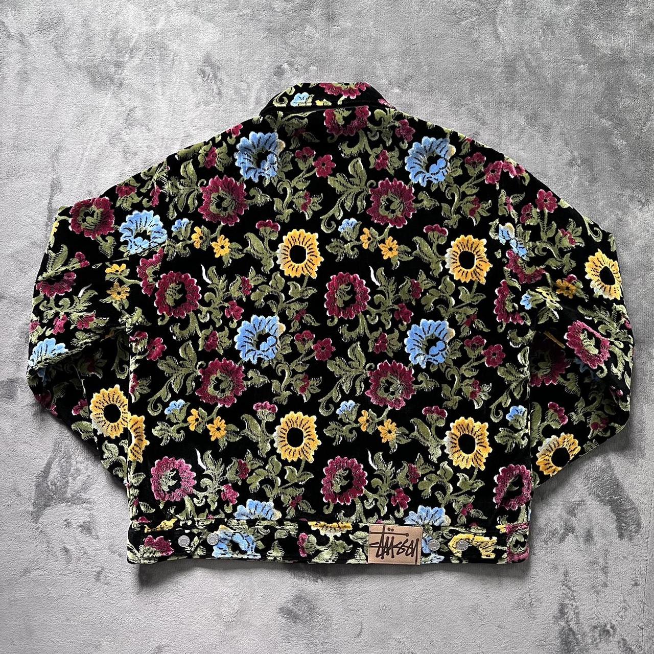 stussy FLORAL JACQUARD GARAGE JACKET-