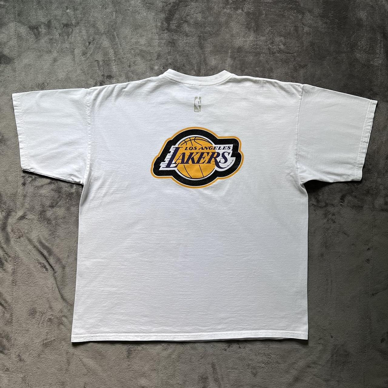 Vintage Nike Los Angeles Lakers T-Shirt Grey Size - Depop