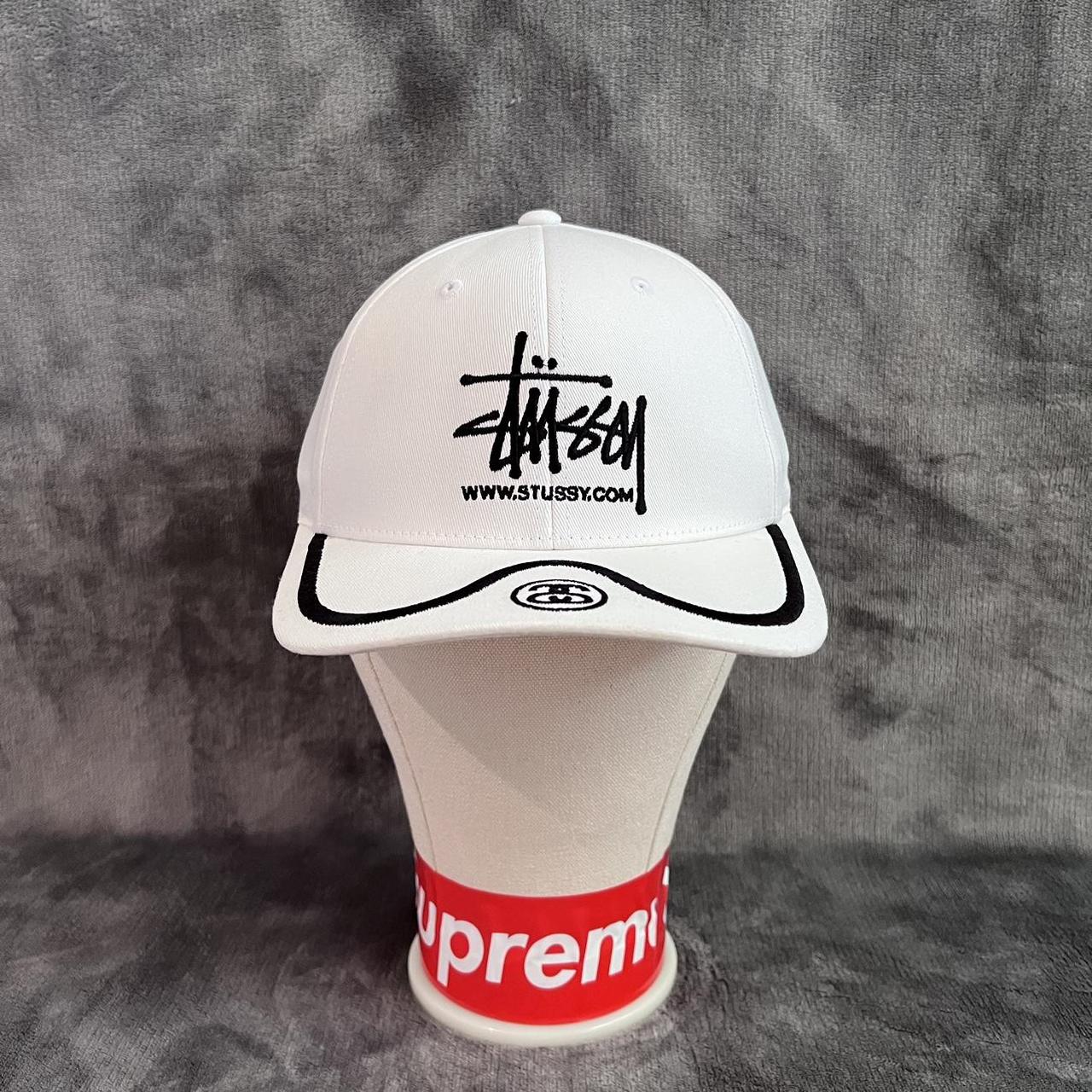 Vintage Stussy Double S Logo FlexFit Cap/Hat -...