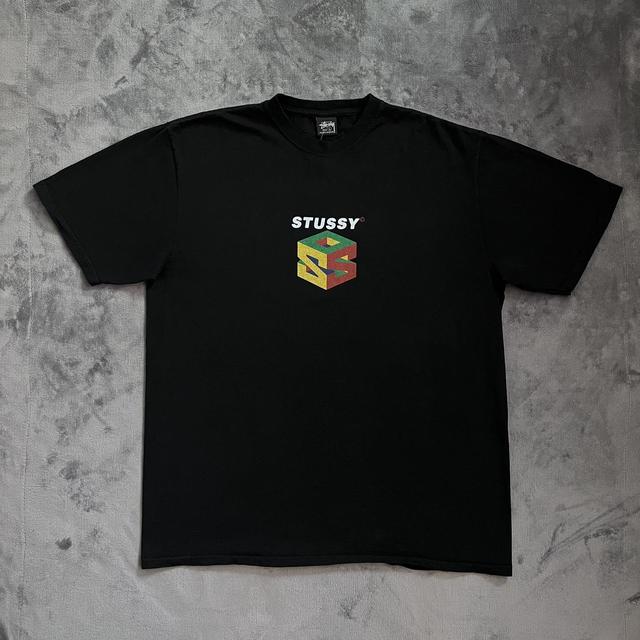 Stussy S64 Pigment Dyed Tee - Black Size L-XL New... - Depop