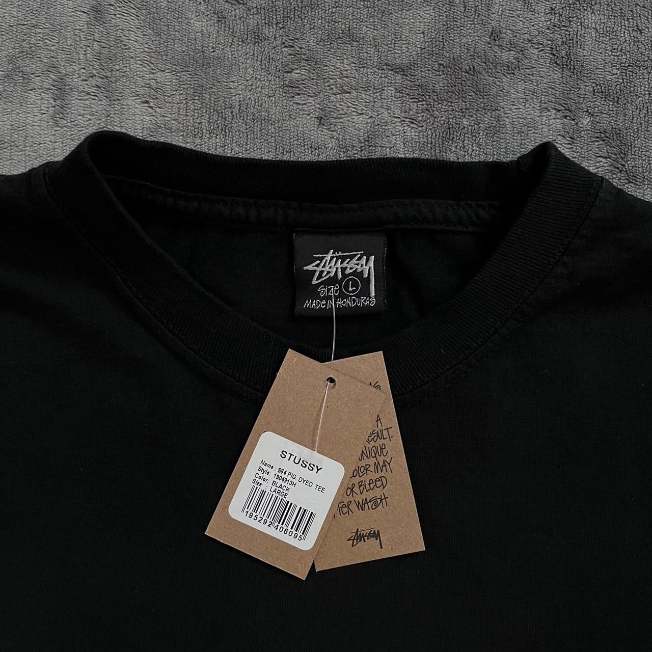 Stussy S64 Pigment Dyed Tee - Black Size L-XL New... - Depop