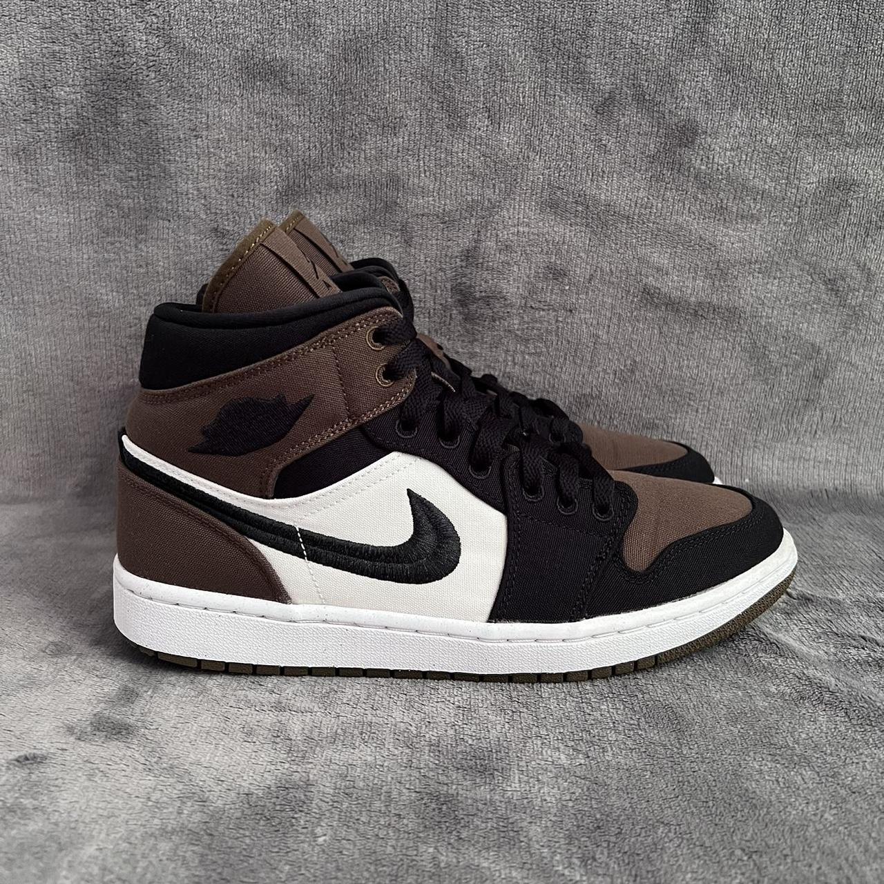 2022 Nike WMNS Air Jordan 1 Mid SE - Olive Toe... - Depop