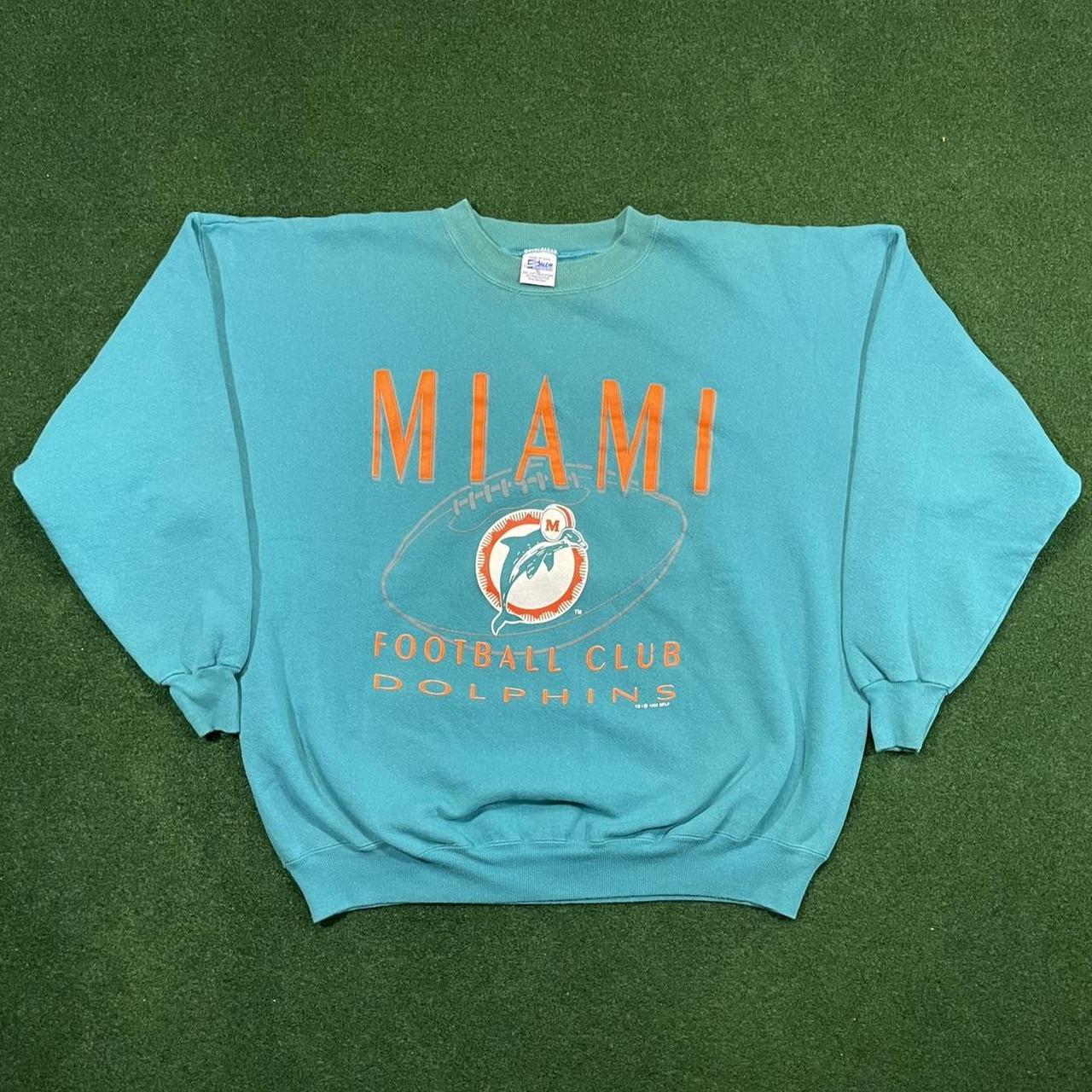 MIAMI DOLPHINS VINTAGE 90s SALEM SPORTSWEAR NFL FOOTBALL HOODIE