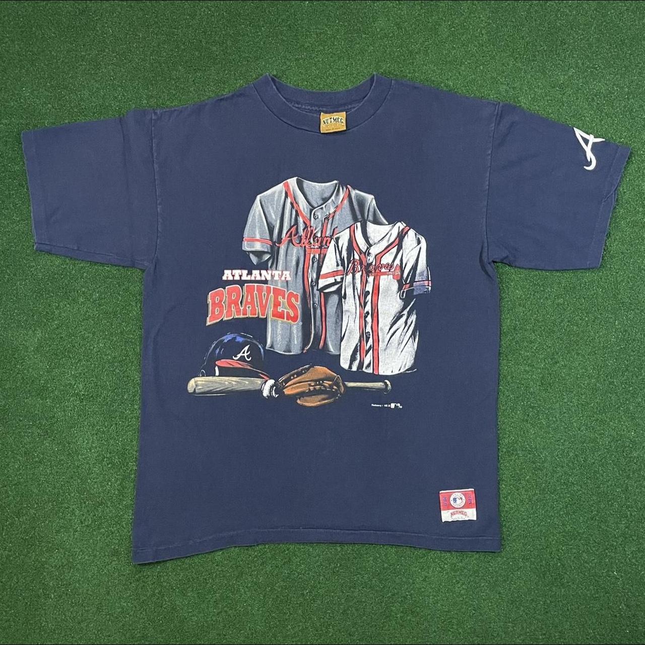 Vintage Atlanta Braves World Series tee by Nutmeg - Depop