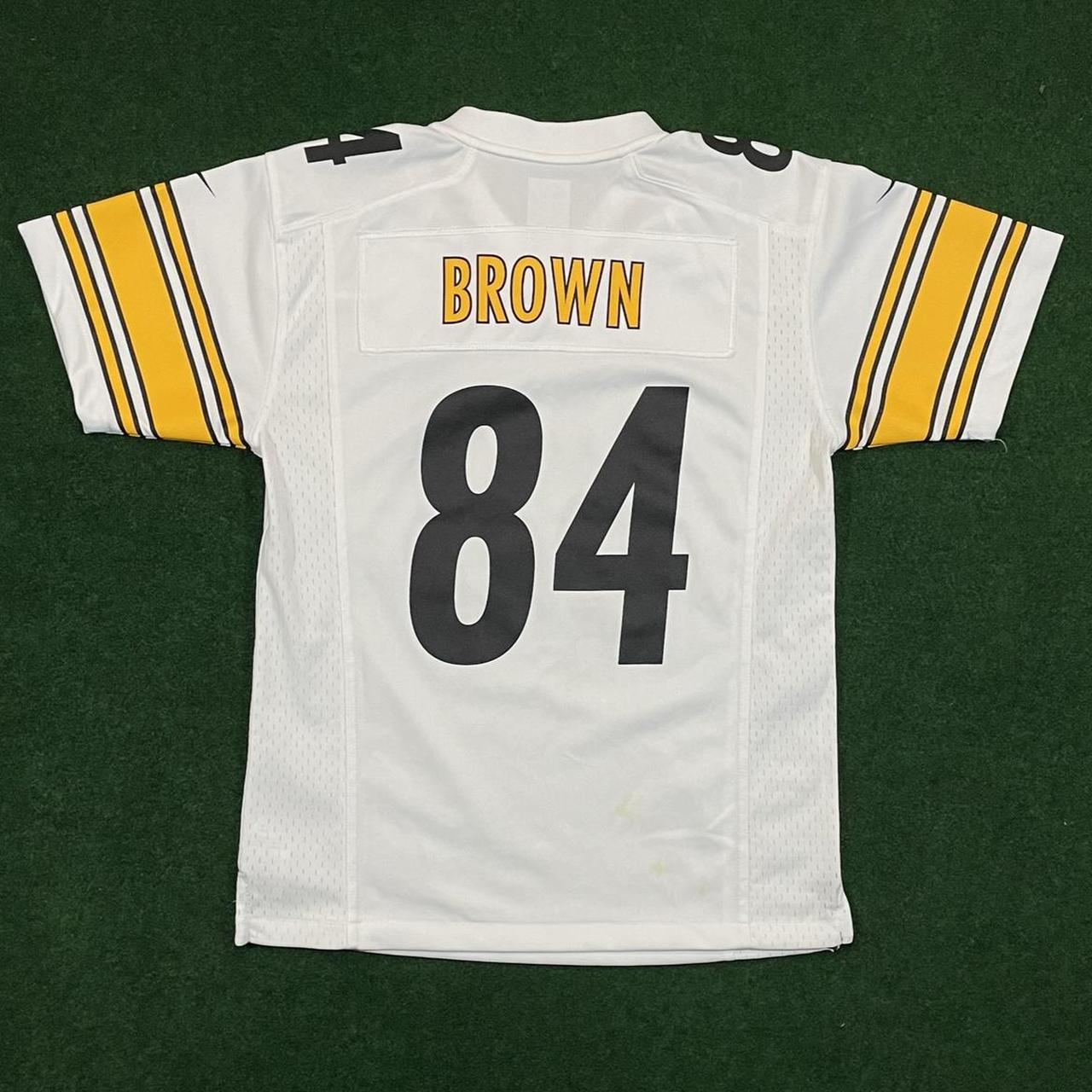 Nike Stitched Kids (M) Antonio Brown Jersey (with - Depop