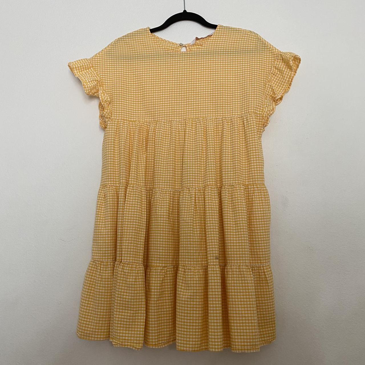 Zara yellow and outlet white dress