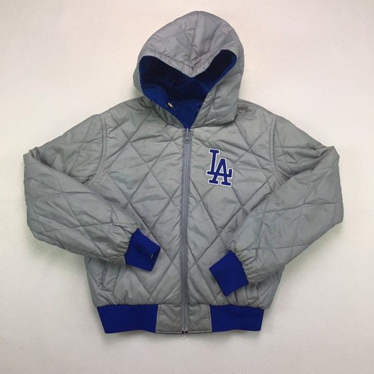 Vintage 80s Los Angels Dodgers Bomber Jacket Fits Youth 