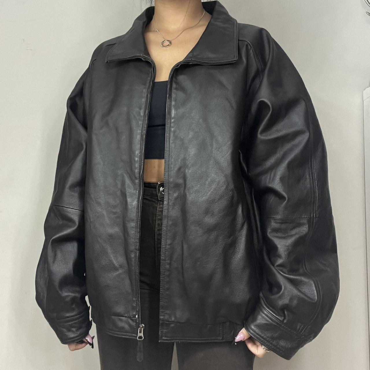 ON HOLD DO NOT BUY Vintage 90s leather bomber... - Depop