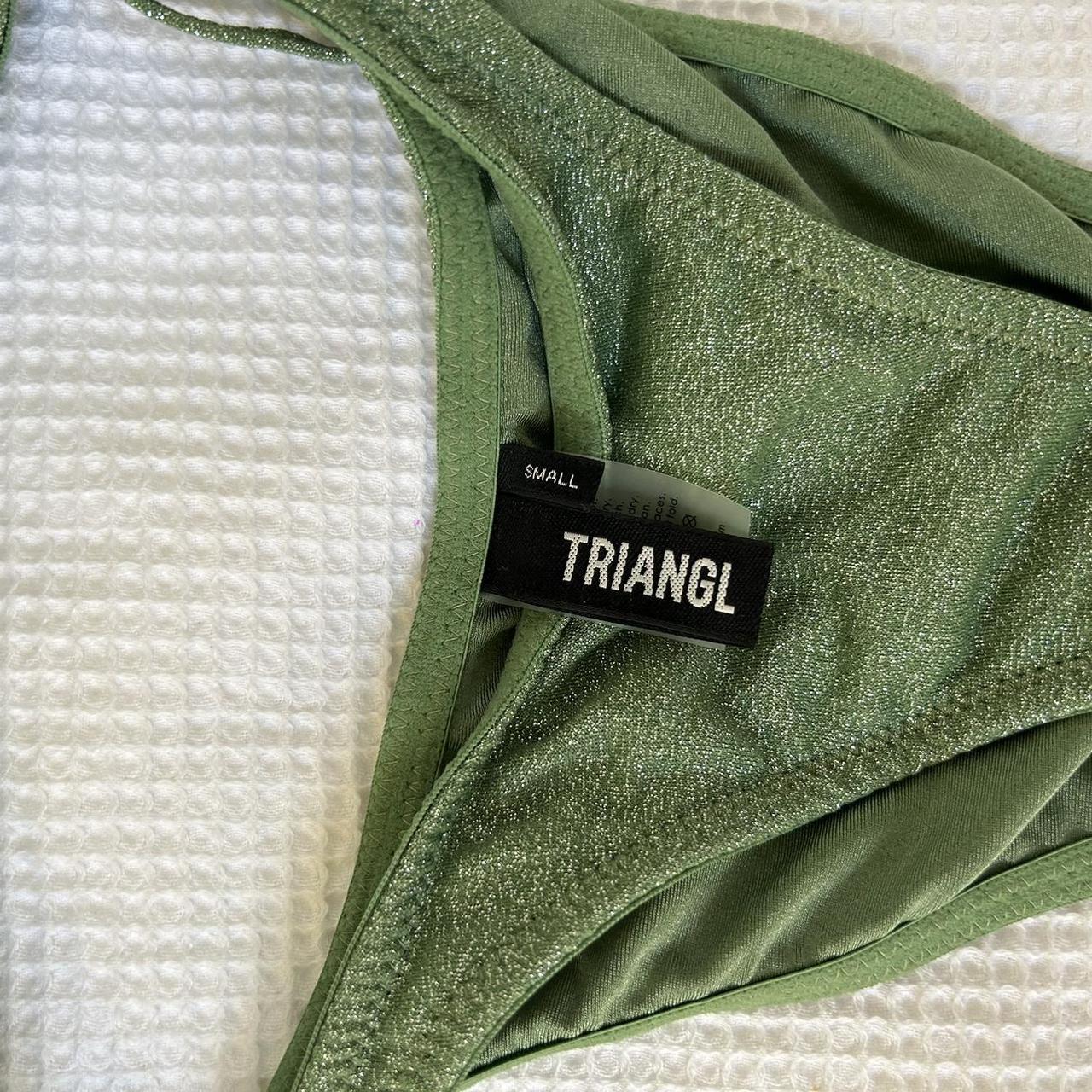 Triangl Women's Green Bikinis-and-tankini-sets | Depop