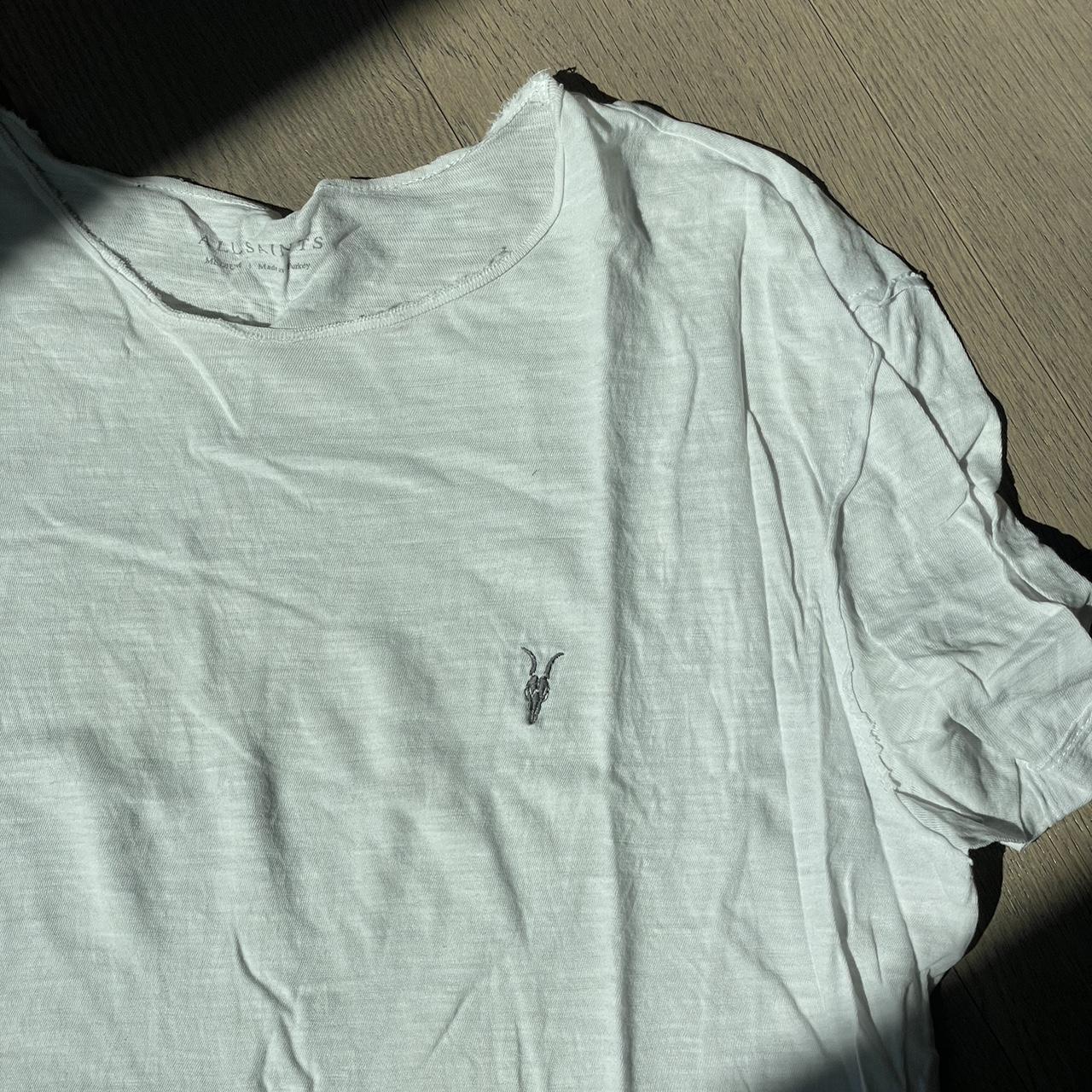 all saints t shirt white mens