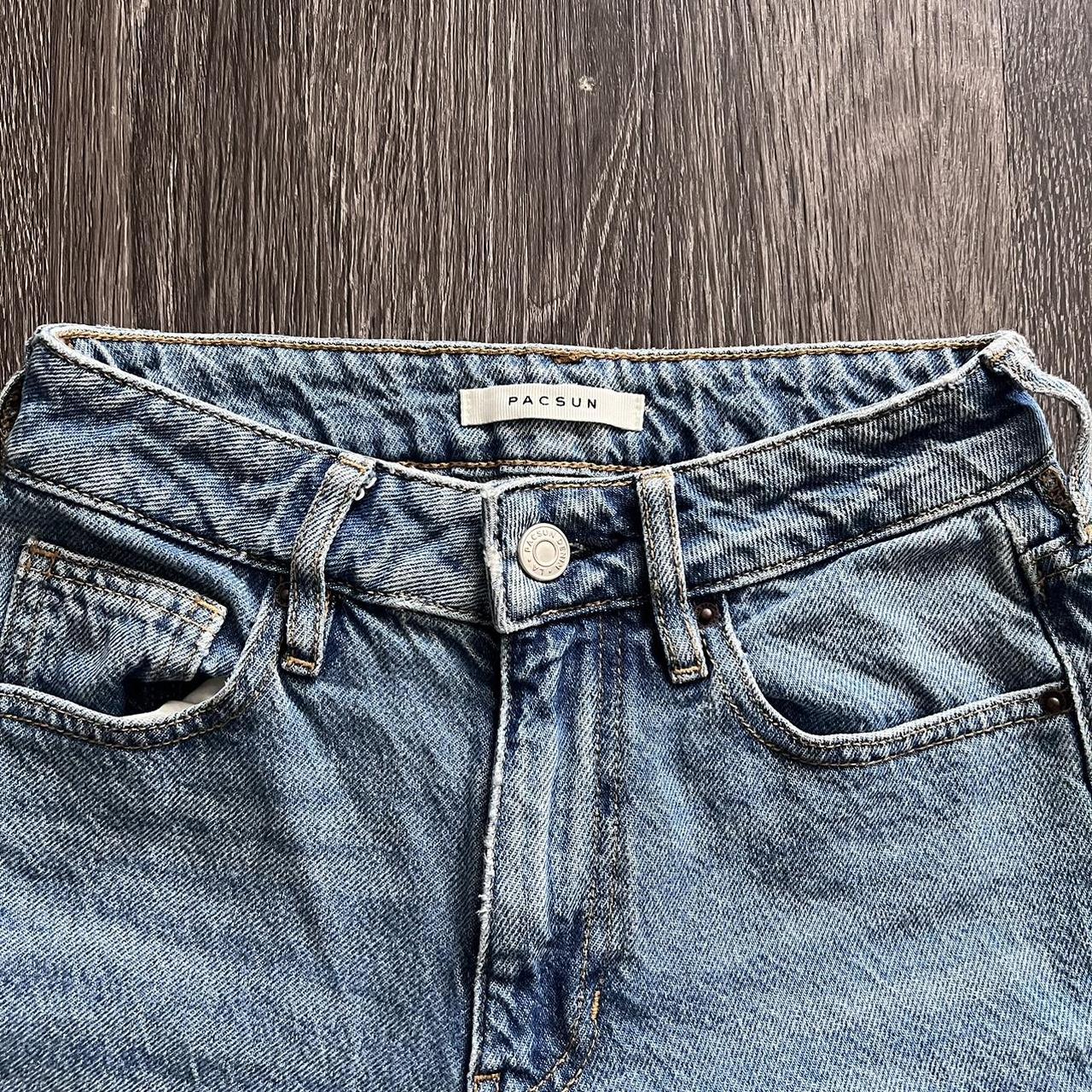 Pacsun Mom Jeans Medium light wash mom jeans Size 23... - Depop