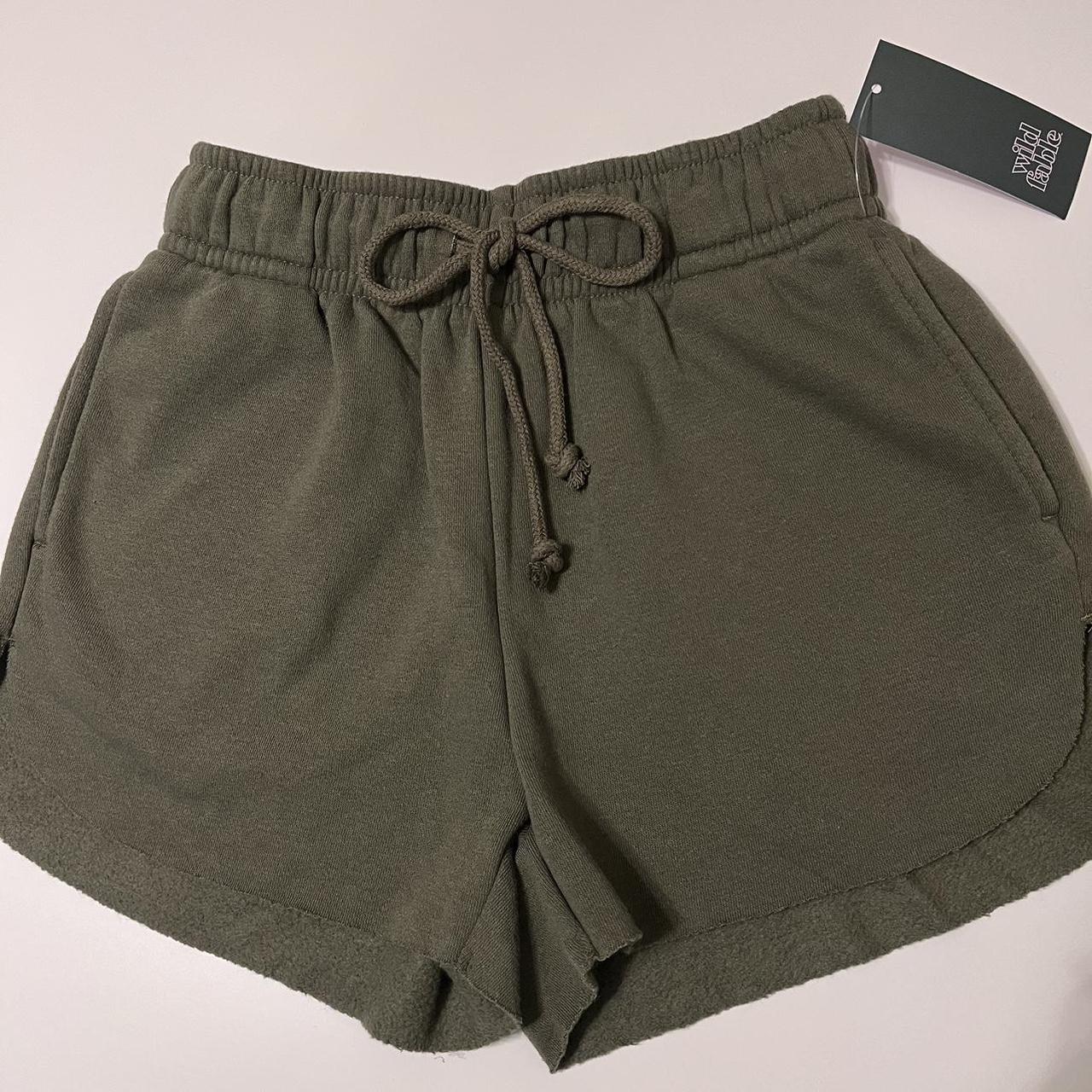 Comfy sweatshorts olive green New with tags Wild... - Depop