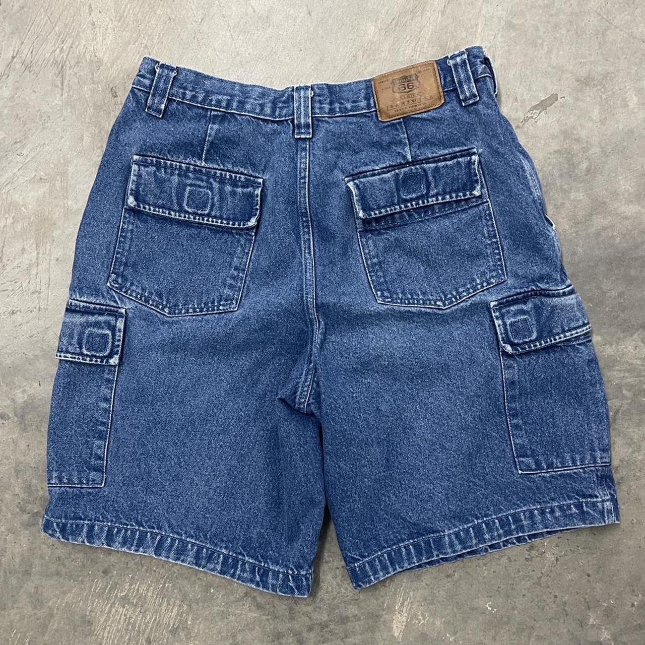 Route 66 Jean Cargo Shorts With a waist measuring... - Depop