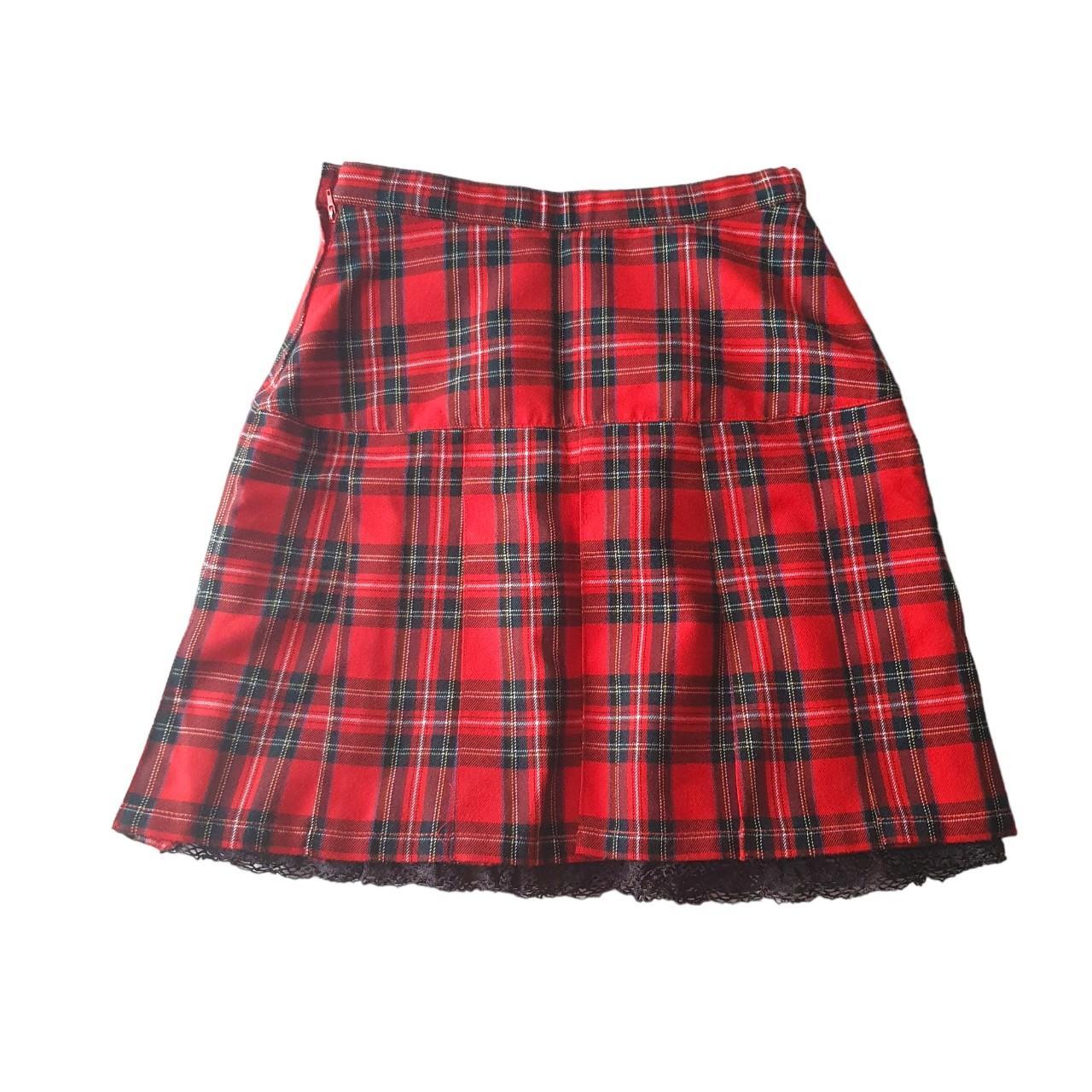 From My Personal Collection Tartan Pleated Mini... - Depop