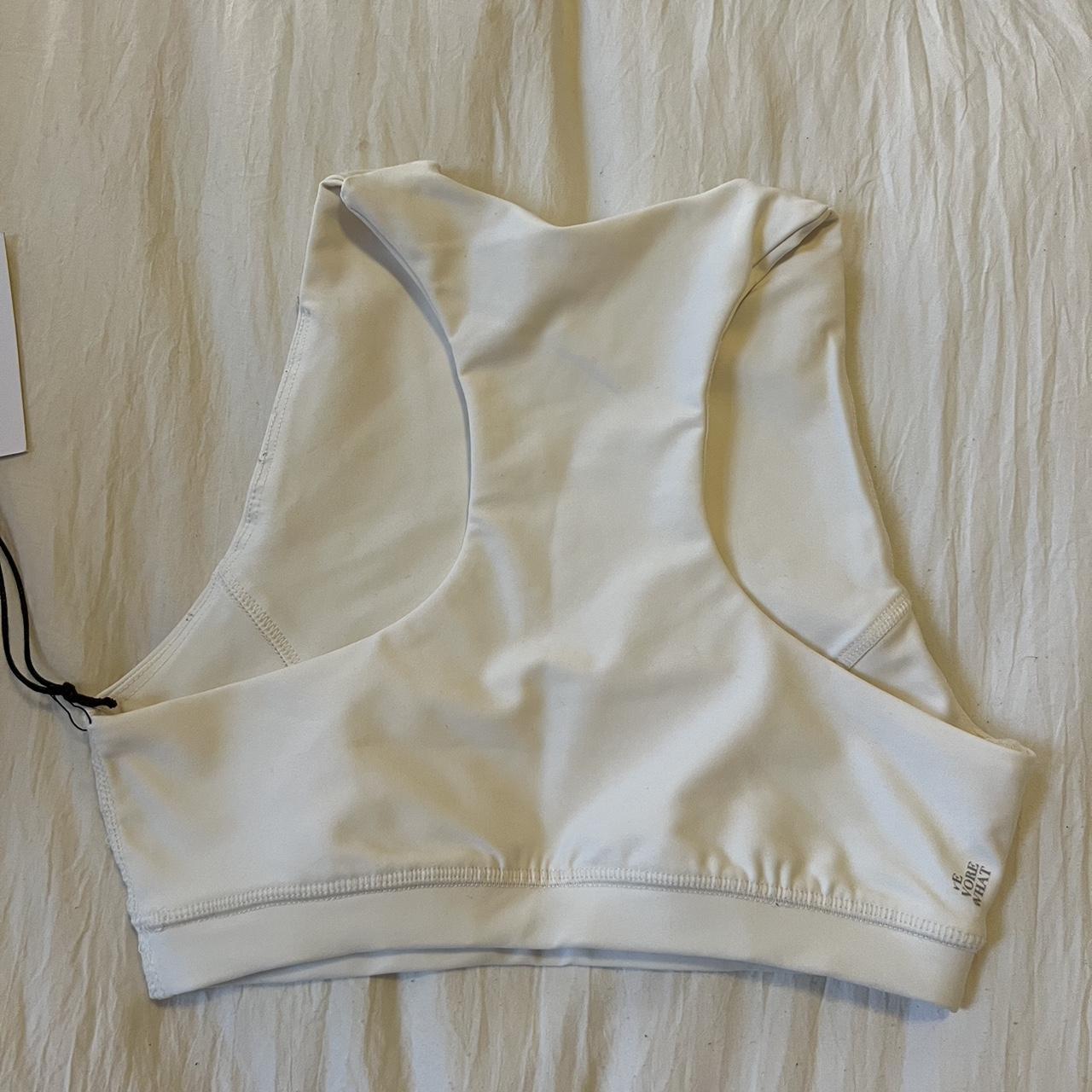 WeWoreWhat Racerback Bra Off-White NWT Size Medium