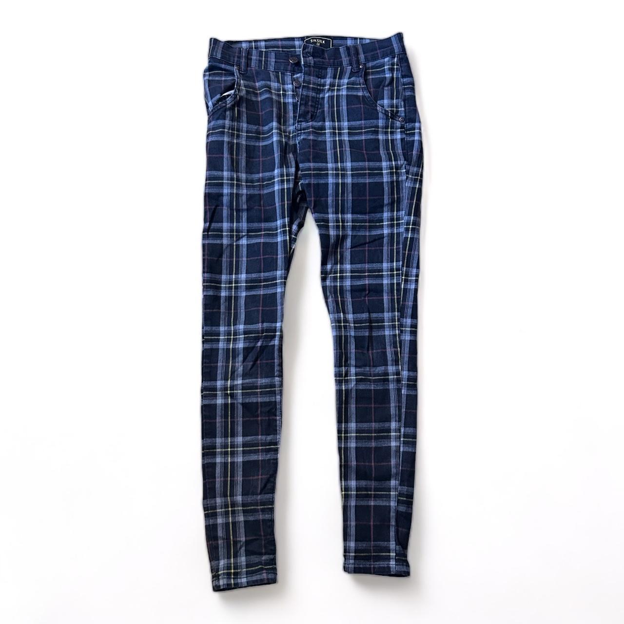 Plaid best sale pants tight