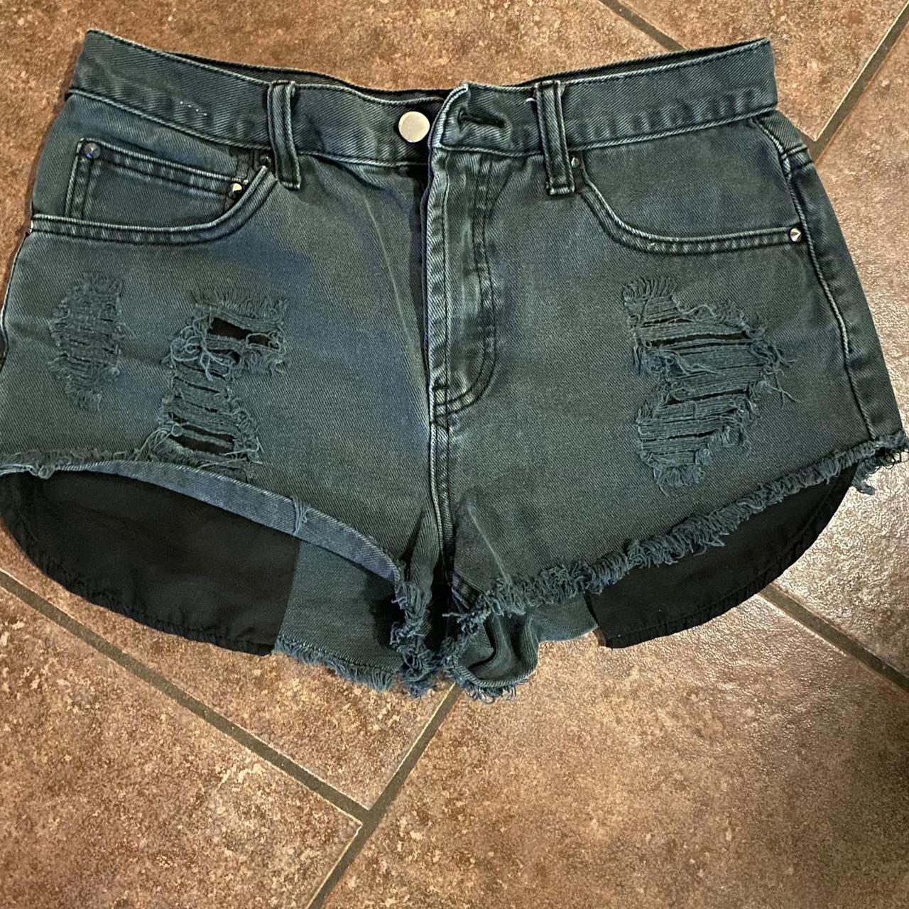 Goth Gf Grunge daisy dukes ☠️☠️ These cheeky cut... - Depop