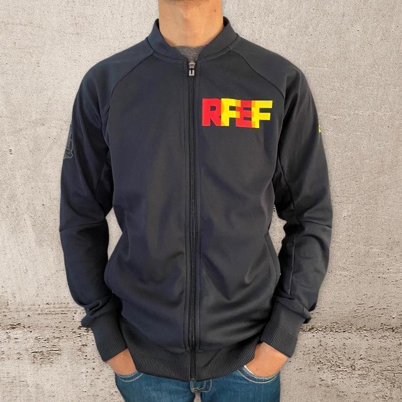 Adidas Men's Black and Yellow Jacket Depop