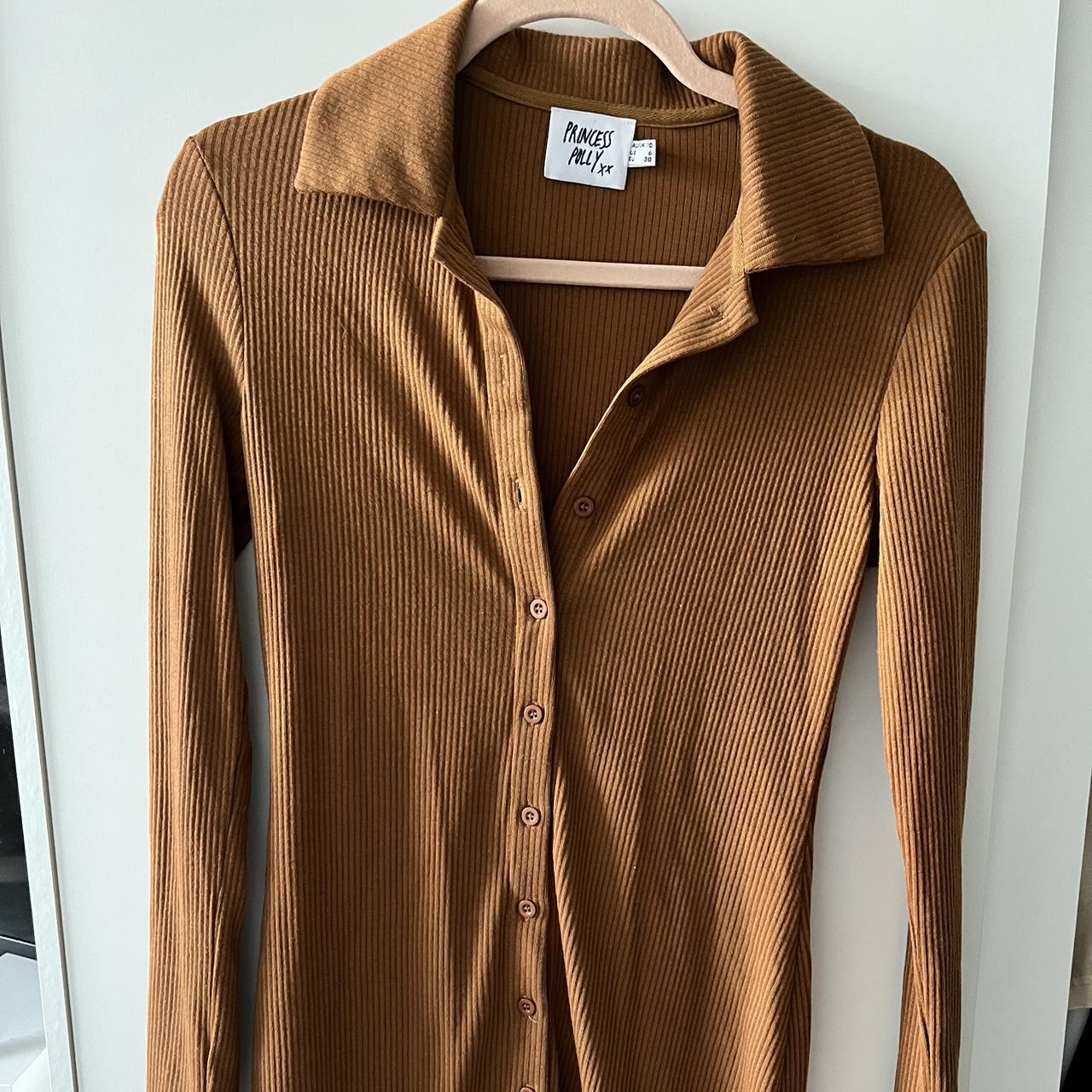 Princess Polly Women's Brown Dress Depop