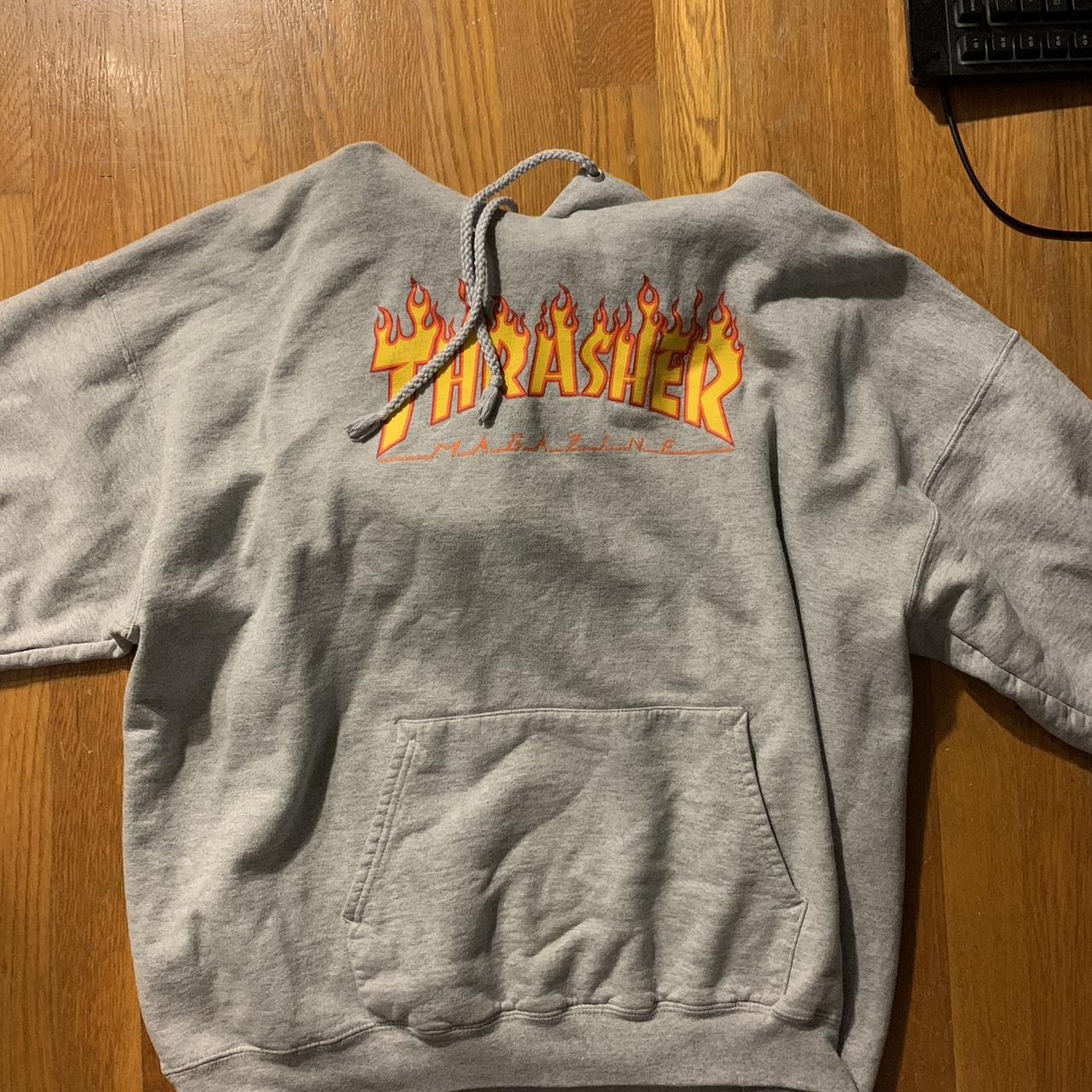 Gray thrasher online hoodie