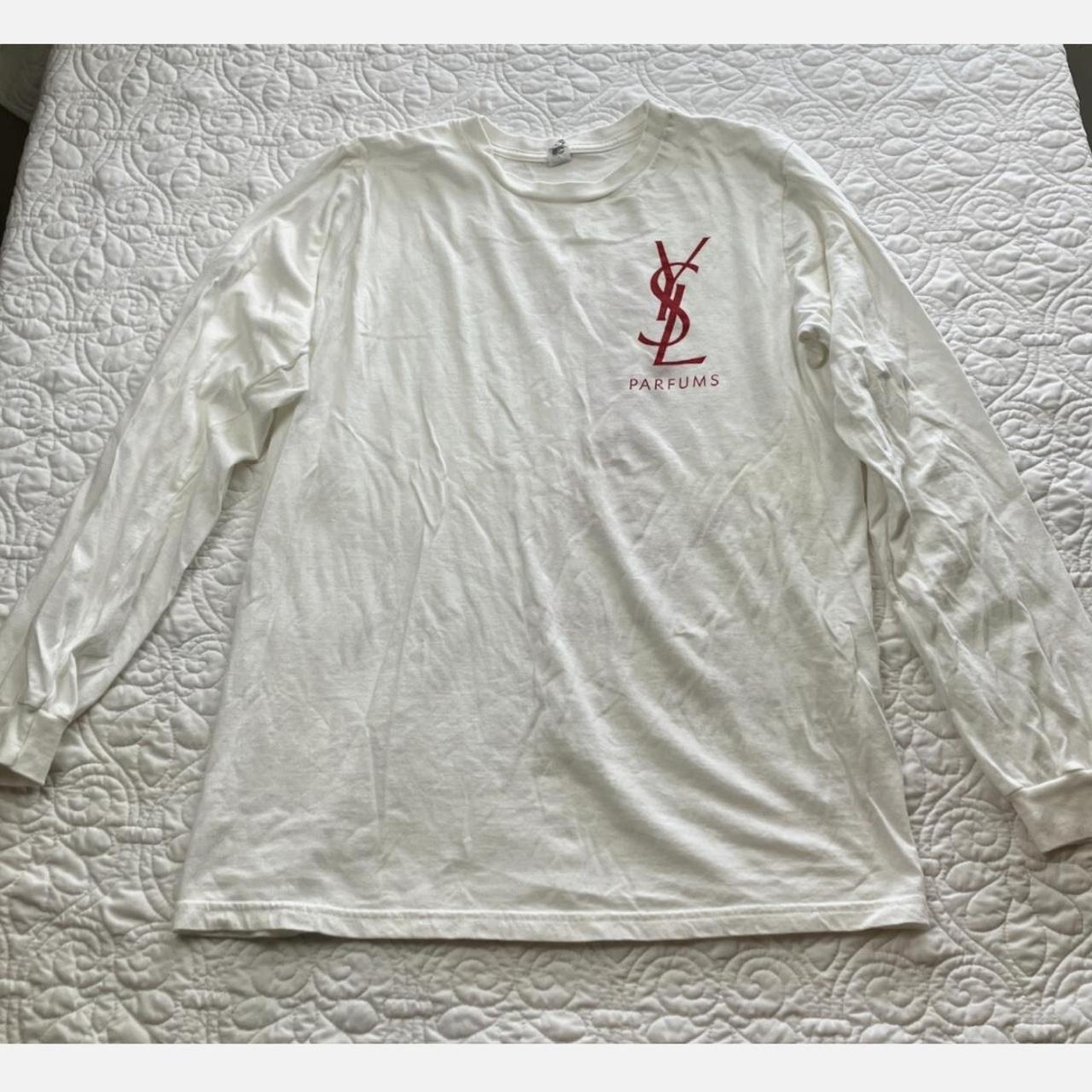 Yves Saint Laurent Men's T-shirt White M – White YSL long