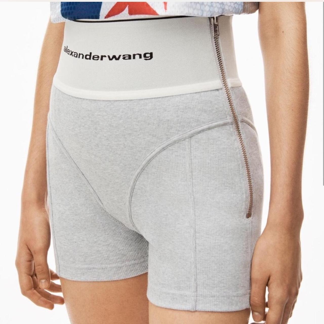 alexanderwang バイカーショーツ　XS グレー Alexander Wang Women's Shorts - Grey/White - XS – Alexander