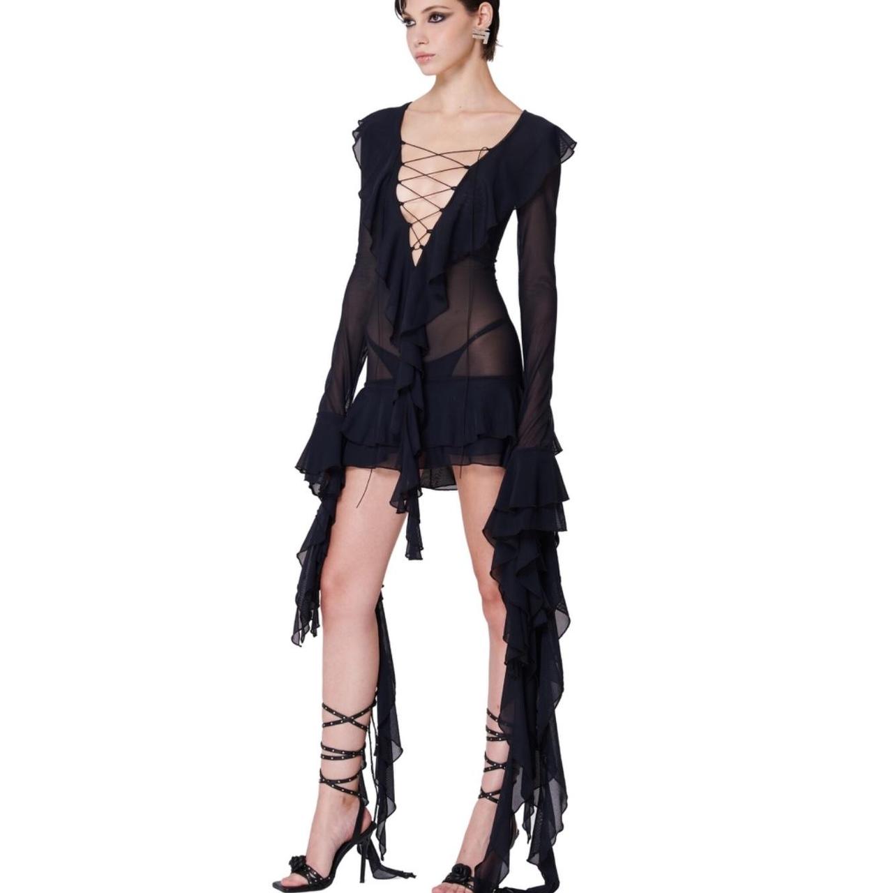 fanci club ruffle dress