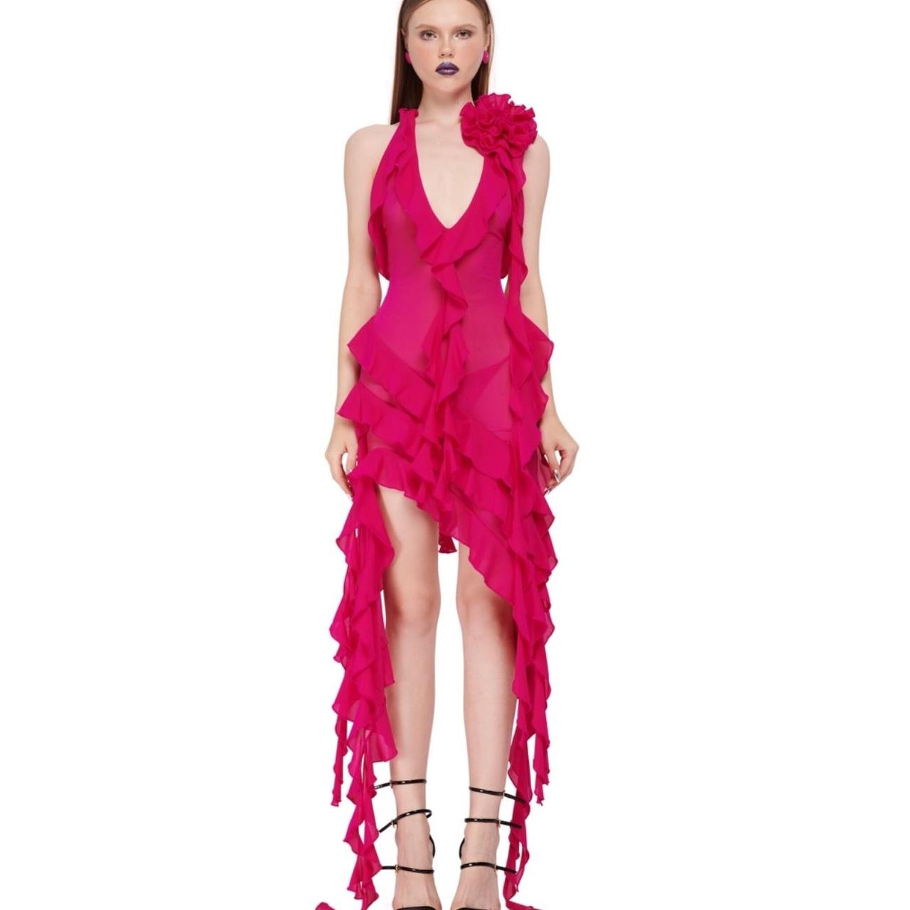 Fanci Club Garden of Eden dress Plunging neckline... Depop