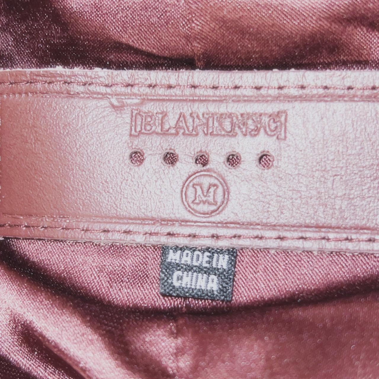 Blank NYC Burgundy Vegan Leather Jacket Shipping... Depop