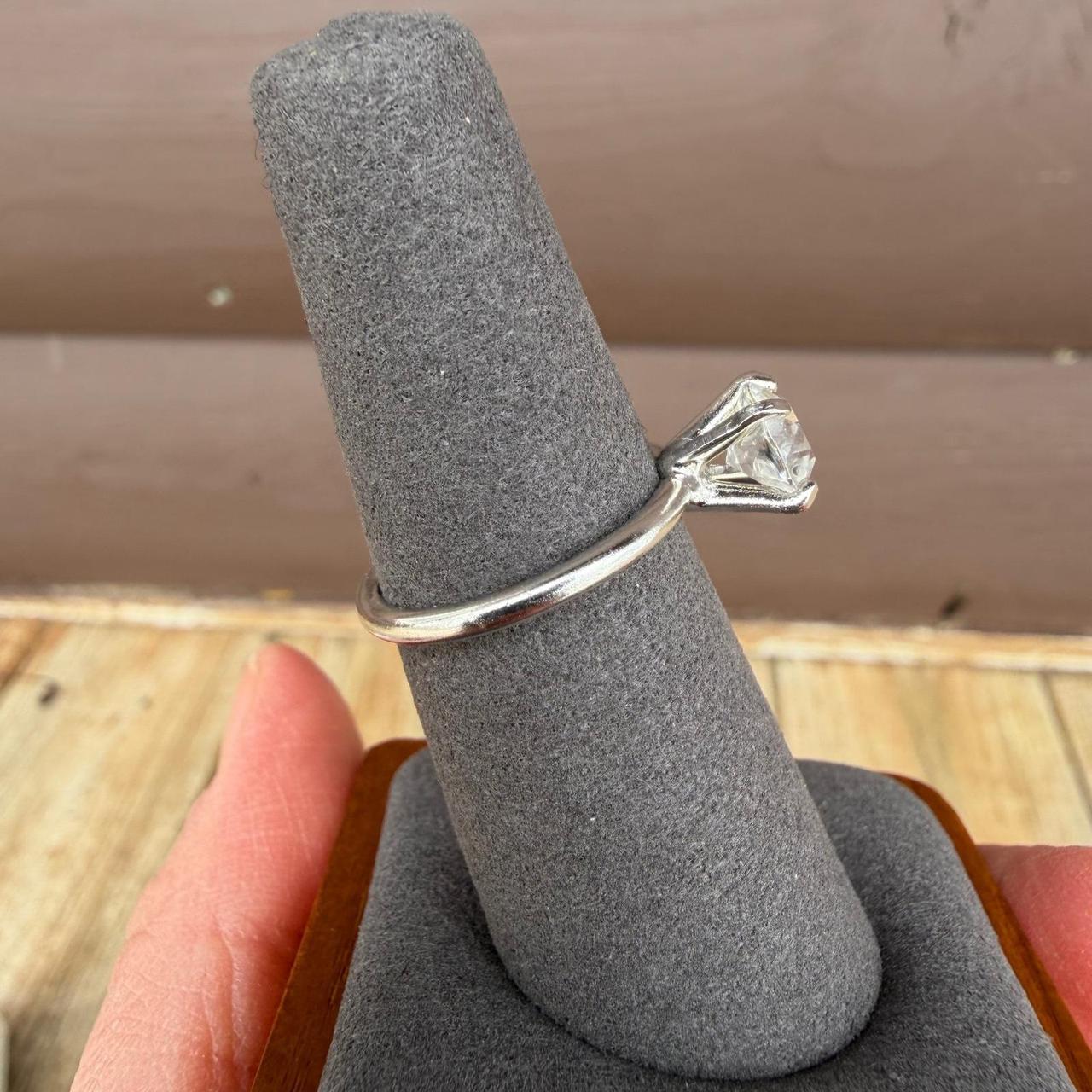 Preloved Women's Ring - Silver – Solitaire Ring S… - image 5